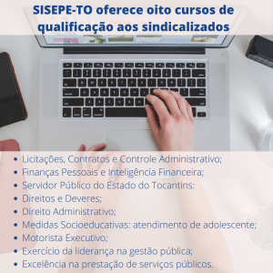 SISEPE-TO oferece oito cursos de qualificação aos sindicalizados